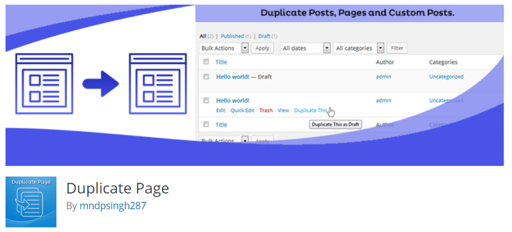 duplicate